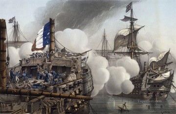  Breton Painting - Tonnant Le Breton Naval Battles